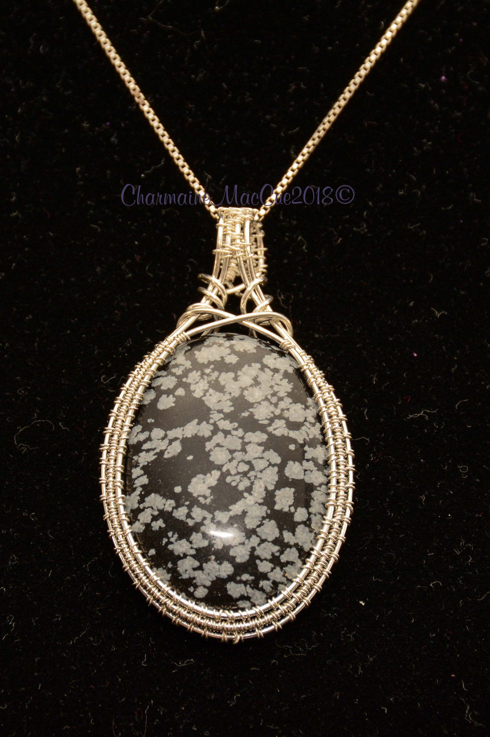 Snowflake Obsidian Cabochon